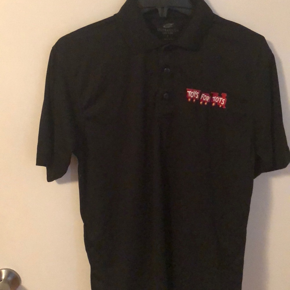 Toys for Tots black polo